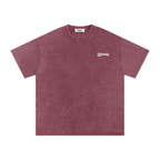 Lahutay Classic Oversized Snow-Wash Tee - Merlot Wash