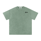 Lahutay Classic Oversized Snow-Wash Tee — Verdant Sage