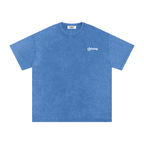 Lahutay Classic Oversized Snow-Wash Tee - Glacial Blue